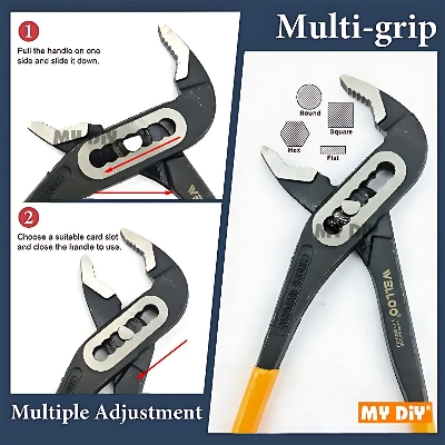 Picture of WELLOO 10"inch Good Selling Water Pump Pliers Multi Size Locking Pliers Adjustable Water Pump Pipe Pliers