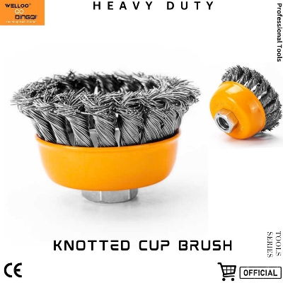 Picture of DingQi 3"inch Factory Price Custom Twisted Stainless Steel Wire Brush For Grinders Derusting Brush