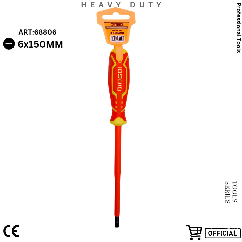 Picture of DingQi 6x150MM Multi-function Screwdriver Hand Tool Insulated Screwdriver ART:68806