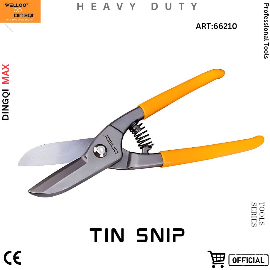 Picture of Dingqi 10"inch Hand Tool Chrome Vanadium Metal Straight Aviation Tin Snip