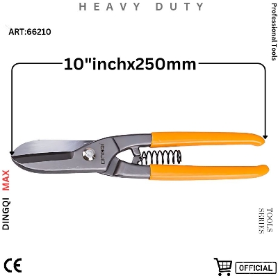 Picture of Dingqi 10"inch Hand Tool Chrome Vanadium Metal Straight Aviation Tin Snip