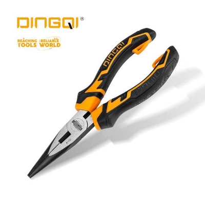 Picture of DingQi New Design Cheap Price Multifunctional Tools 6" Inch Carbon Steel Long Nose Pliers With Tpr Handle