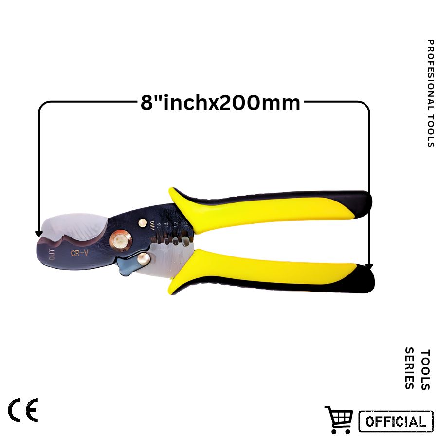 Picture of Multifunctional 8Inch Cable Stripping Shear With Professional Wire Stripper For Multi-purpose Usage