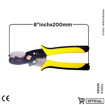 Picture of Multifunctional 8Inch Cable Stripping Shear With Professional Wire Stripper For Multi-purpose Usage