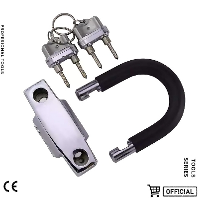 Picture of Anti Acid Proof Disc Lock, Heavy Duty Motorcycle Lock with Double Key and Liquid