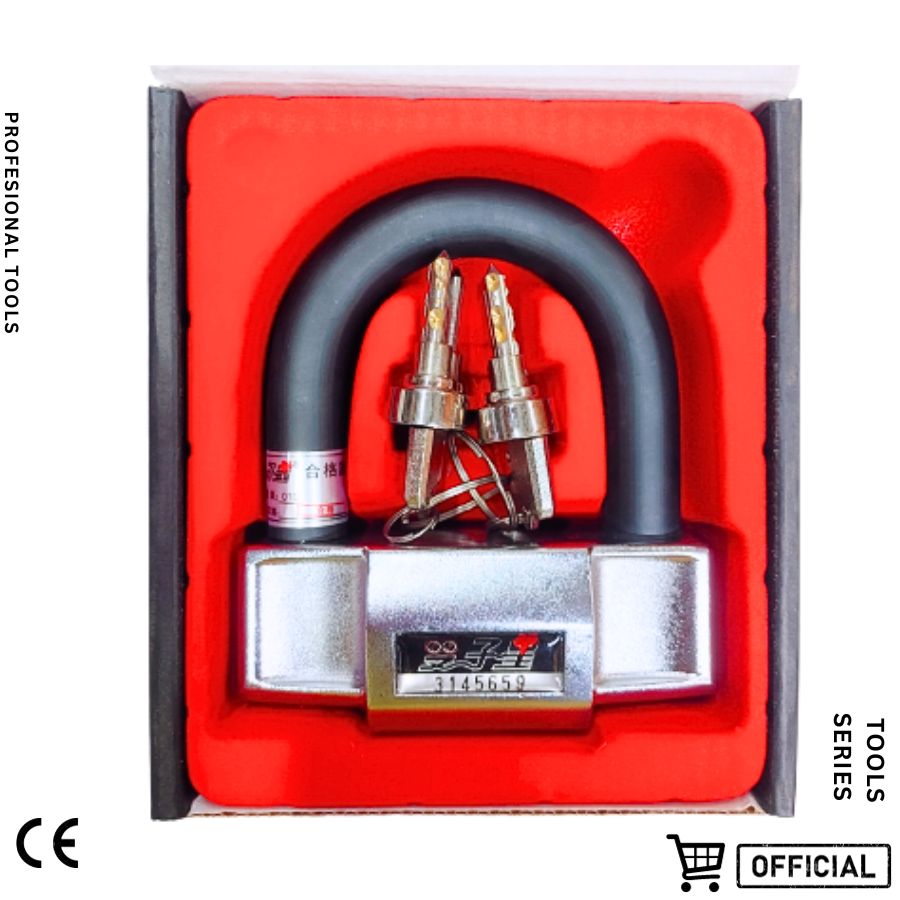 Picture of Anti Acid Proof Disc Lock, Heavy Duty Motorcycle Lock with Double Key and Liquid