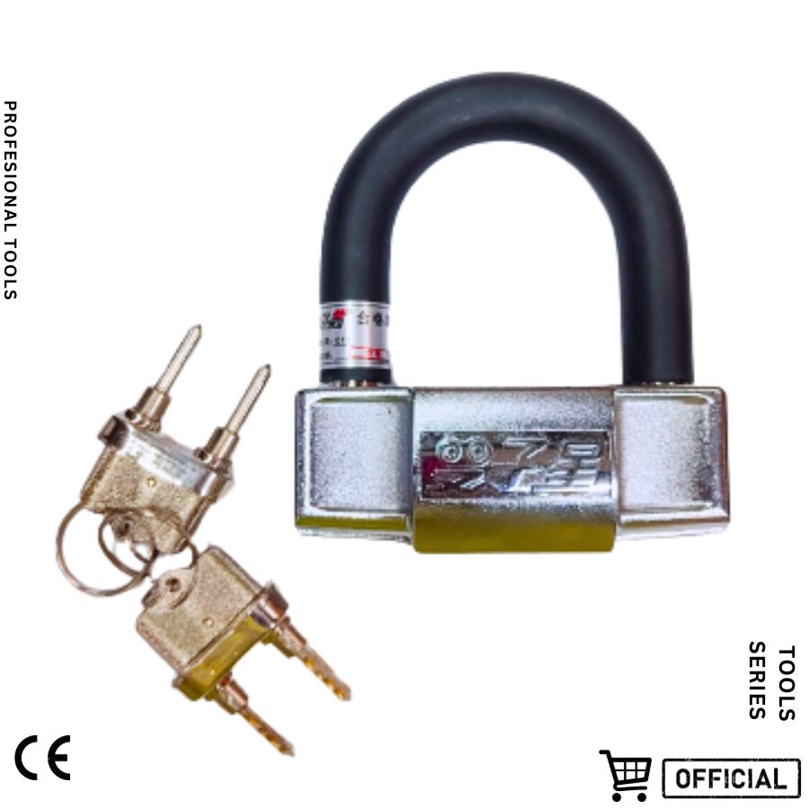 Picture of Anti Acid Proof Disc Lock, Heavy Duty Motorcycle Lock with Double Key and Liquid