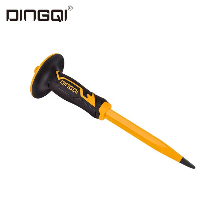 Picture of DingQi High Quality Stone Chisel Quarry Pick Quarry Chisel Carbon Steel Cold Chisel With Safe Grip Rubber Handle