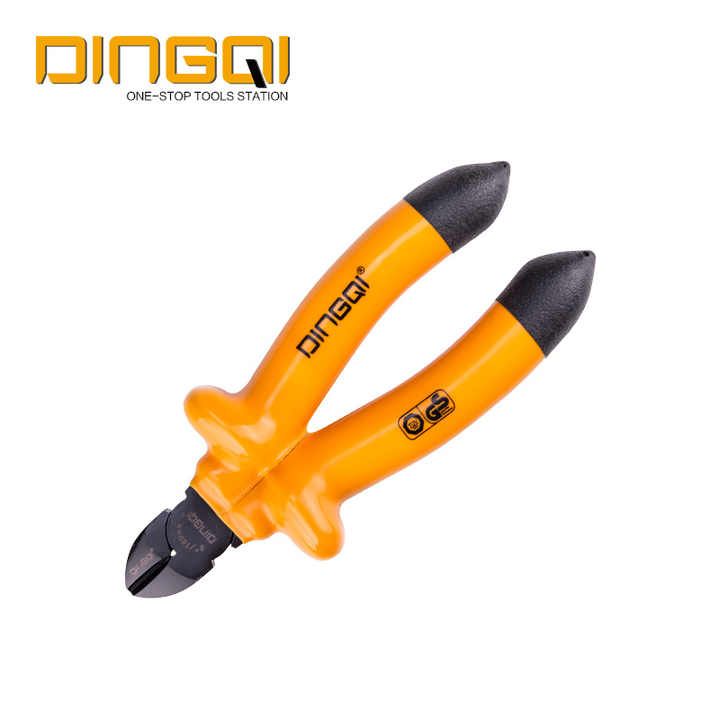 Picture of DINGQI 6 Inch Diagonal Cutting Pliers with Rubber Handle for Wire Cutting DIY Repair