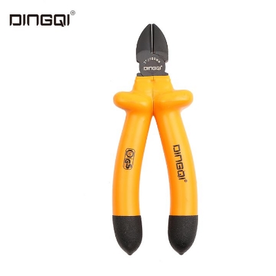 Picture of DINGQI 6 Inch Diagonal Cutting Pliers with Rubber Handle for Wire Cutting DIY Repair