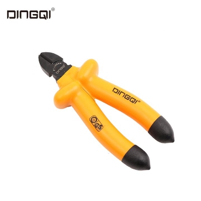 Picture of DINGQI 6 Inch Diagonal Cutting Pliers with Rubber Handle for Wire Cutting DIY Repair