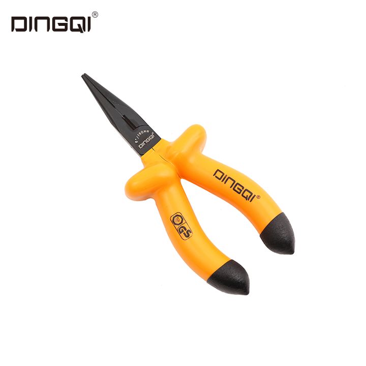 Picture of DINGQI High Quality 6 Inch Insulation Side Cutter Entering Flat Bit Pliers for Polishing