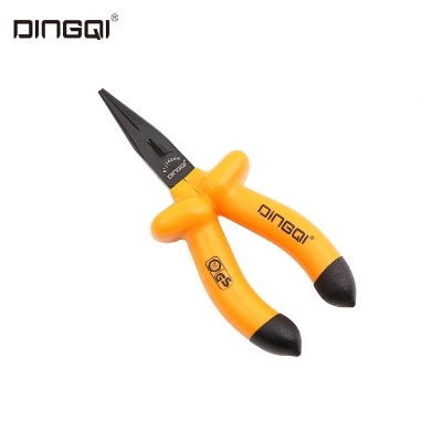 Picture of DINGQI High Quality 6 Inch Insulation Side Cutter Entering Flat Bit Pliers for Polishing