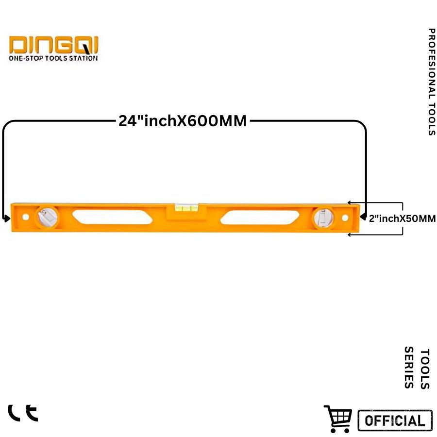 Picture of DingQi Hight Quality 24"Inch/600mm Spirit Level for Level Measuring Instrument