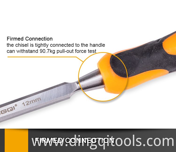 Picture of DINGQI 6 /14 /16 /25mm Woodworking Carpenter Firmer Chisel 4 Piece Wood Carving Chisel Set