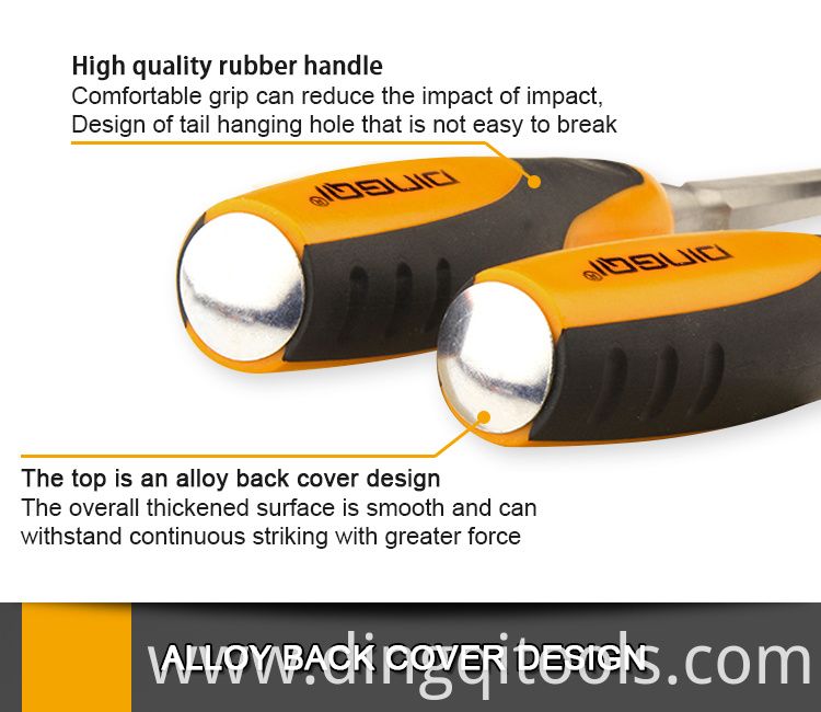 Picture of DINGQI 6 /14 /16 /25mm Woodworking Carpenter Firmer Chisel 4 Piece Wood Carving Chisel Set