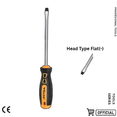 Picture of WELLOO China Factory Supplied Top Quality Phillips Small Magnetic Pocket Screwdriver Tools SCREWDRIVER SLOTTED(-) SDR05100