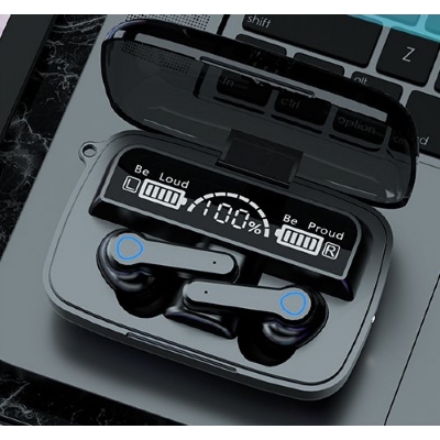 Picture of M19 earbud tws wireless bluetooth 5.1 headset touch control hd mirror new update