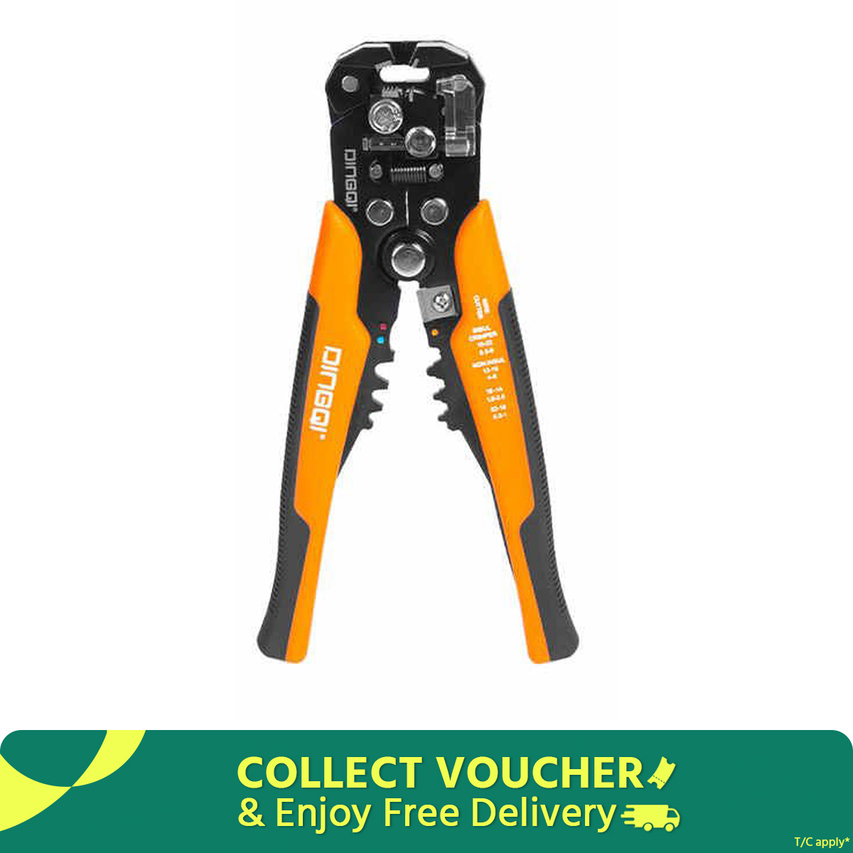 Picture of DingQi Multifunctional Wire Stripping Pliers, Electrician Strip Electrician Tool Wire Stripper