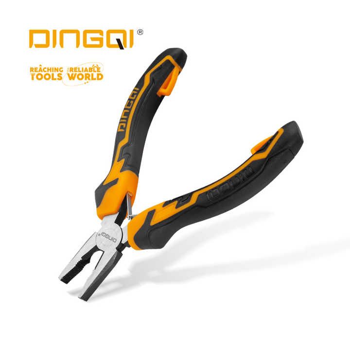 Picture of DINGQI 5 Inch Hand Tools Wire Cutters Cutting Pliers Nipper Anti-Slip Rubber Mini Diagonal Pliers