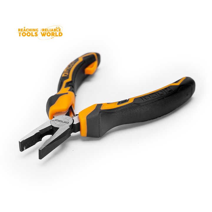 Picture of DINGQI 5 Inch Hand Tools Wire Cutters Cutting Pliers Nipper Anti-Slip Rubber Mini Diagonal Pliers