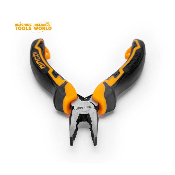 Picture of DINGQI 5 Inch Hand Tools Wire Cutters Cutting Pliers Nipper Anti-Slip Rubber Mini Diagonal Pliers