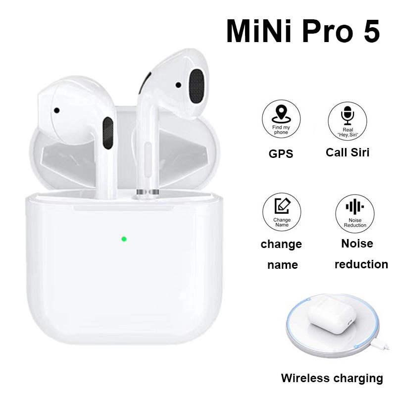 Picture of PRO5 TWS Bluetooth Mini Earphones Wireless Stereo Headset In-Ear Hands Free Call 4x8mm
