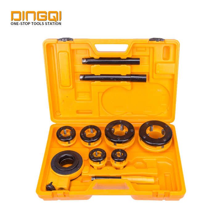 Picture of DingQi Professional 6pcs Pipe Tools Ratchet Die Stock Set,Sizes:1/2",3/4",1",1-1/4",1-1/2",2