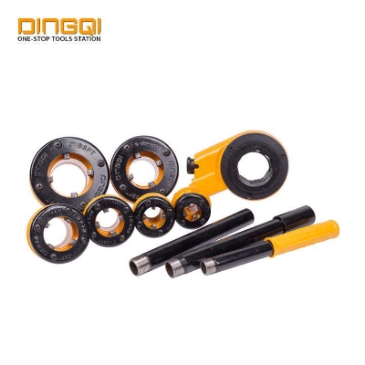 Picture of DingQi Professional 6pcs Pipe Tools Ratchet Die Stock Set,Sizes:1/2",3/4",1",1-1/4",1-1/2",2