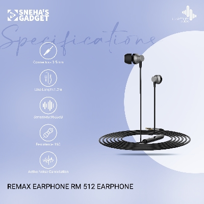 Picture of Remax Earphone Rm 512 Earphone