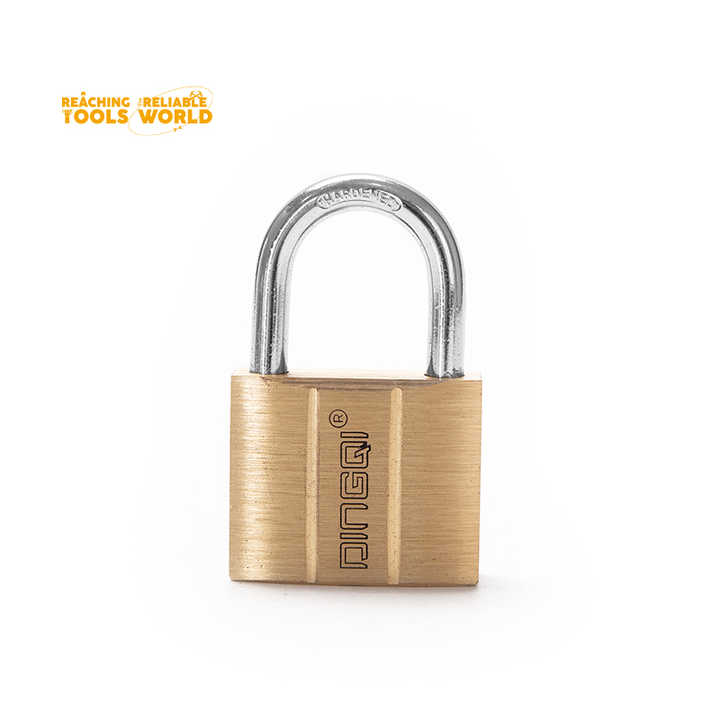 Picture of DingQi Hight Quality 50mm Long Shackle Brass Pad Lock Safety Padlock