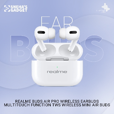 Picture of (Realme) Buds Air Pro Wireless Earbuds Multitouch Function Tws Wireless Mini Air Buds Bluetooth - Bluetooth Headphone - Bluetooth Headphone