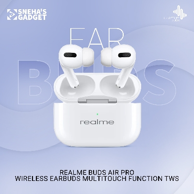 Picture of (Realme) Buds Air Pro Wireless Earbuds Multitouch Function Tws Wireless Mini Air Buds Bluetooth - Bluetooth Headphone