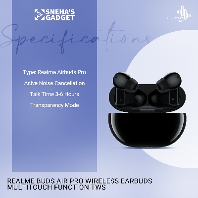 Picture of (Realme) Buds Air Pro Wireless Earbuds Multitouch Function TWS Wireless