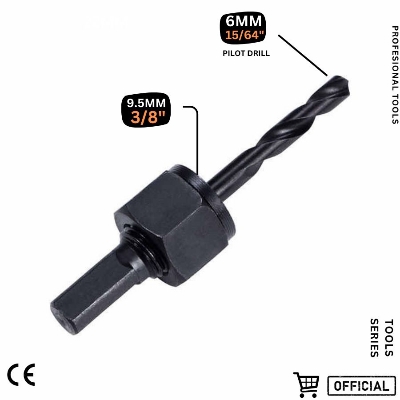 Picture of DINGQI 3pcs Flat Wood Drill Bit Set for Woodworking Carbide Tipped Hole Saw