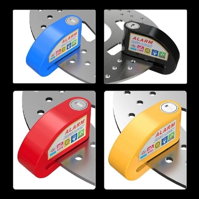 Picture of New Disc Brake Lock Strong Function Bicycle Alarm Disc Brake Lock for Electric Scooter Bike Motorcycle Lock
