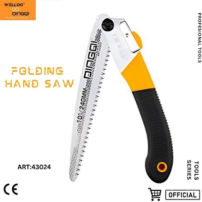 Picture of DingQi Cheap Price High Quality Wood Cutting 240mm Garden Tree Folding Pruning Saw With Plastic Handle