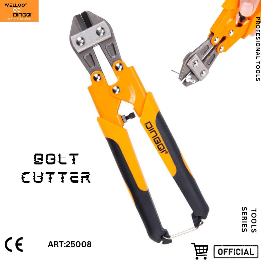 Picture of DINGQI 8"Inch Design Good Quality Hot-sale OEM Accept Mini Bolt Cutter New Combination Custom Fashion 8inch Soft Grip Plastic Steel