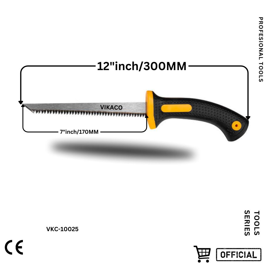 Picture of Vikaco high quality 170mm wallboard saw for making cuts in plasterboards with TPR PVC handle