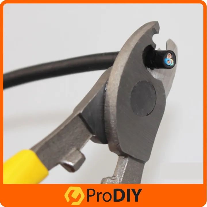 Picture of WELLOO 6"inch Professional Electric Wire Cable Cutting Plier for Cutting Cable Tools Universal Cutter Soft Grip Plastic Steel,steel