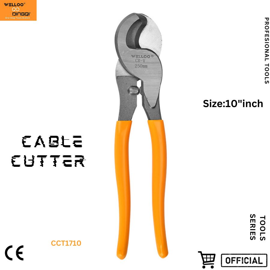 Picture of WELLOO High Quality 10 Inch Fiber Optic Cable Cutter Wireman Hand Cable Cutter Tool for Multipurpose Usage