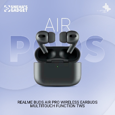 Picture of (Realme) Buds Air Pro Wireless Earbuds Multitouch Function TWS Wireless Mini Air Buds Bluetooth 5.0 Earphones