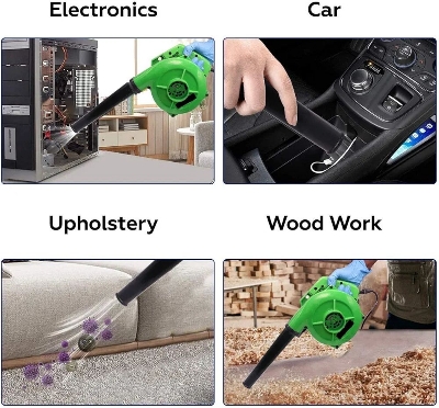 Picture of SuperPower Air Blower 2000W RPM 13000, Blow at 2.3M/Min with Variable Speed Control Vacuum/Dust Collector/Pc Cleaner/Electric (Standard Size, Colour As per availability