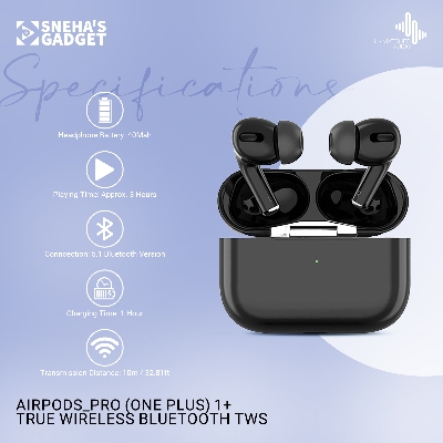Picture of AirPods_Pro (one plus) 1+ True Wireless Bluetooth TWS Headset Earbuds Earphones