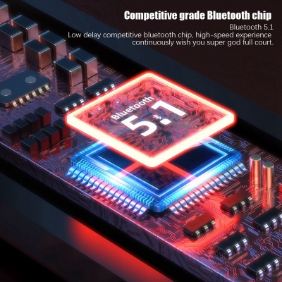 Picture of M28 TWS Bluetooth 5.1 Gaming Headset Dual Mode Wireless Earphones Sports Stereo Sound Low Latency LED Digital Display Smart Touch Earphone