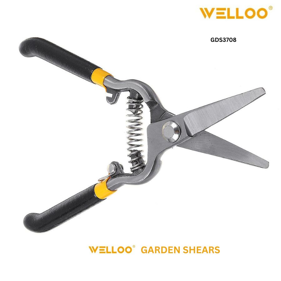Picture of WELLOO Straight 200mm Garden Shears Trustworthy Best Quality Manual Hand Garden Pruner Pruning Shears Garden Scissors GDS3708
