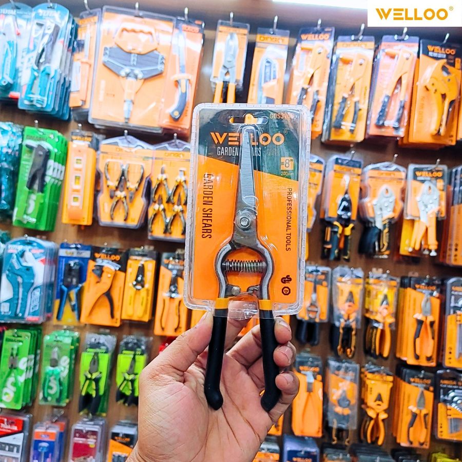 Picture of WELLOO Straight 200mm Garden Shears Trustworthy Best Quality Manual Hand Garden Pruner Pruning Shears Garden Scissors GDS3708
