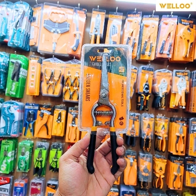 Picture of WELLOO Straight 200mm Garden Shears Trustworthy Best Quality Manual Hand Garden Pruner Pruning Shears Garden Scissors GDS3708