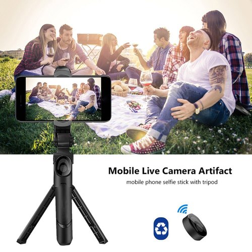 Picture of sneha Xt 02 Selfie Stick Bluetooth Selfie Stick Tripod For Phone 3 In 1 Wireless Monopod For Smartphone Mobile Foldable Handheld