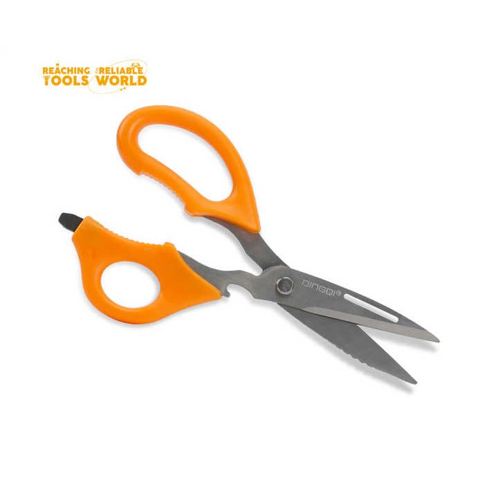 Picture of DINGQI 6.5 Inch Stainless Steel Multifunctional Scissors for Office Household With Bottle Opener